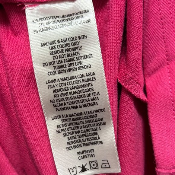 Tommy Hilfiger Sport Womens Striped Colorblock T-Shirt Dress Size L Pink - Picture 9 of 9